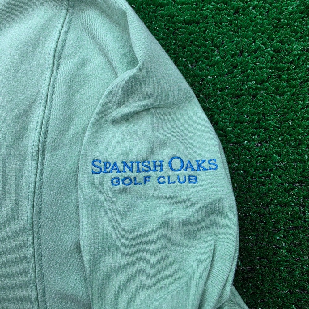 Turtleson Pullover Mens 2XL Seafoam Green Spanish Oaks Golf‎ Club Sweatshirt - Picture 6 of 12
